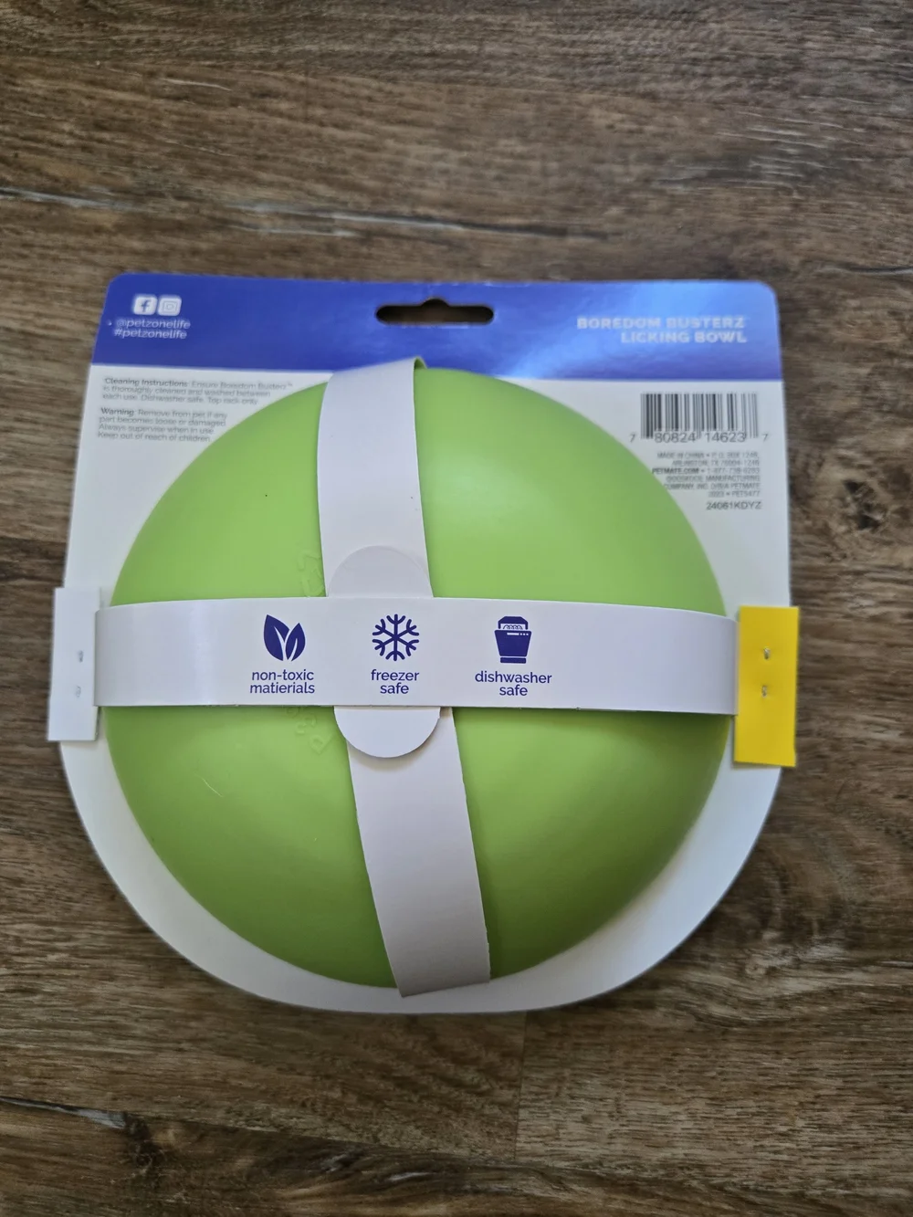 Boredom Buster Lime Green Calming Licking Bowl- 2 Pack